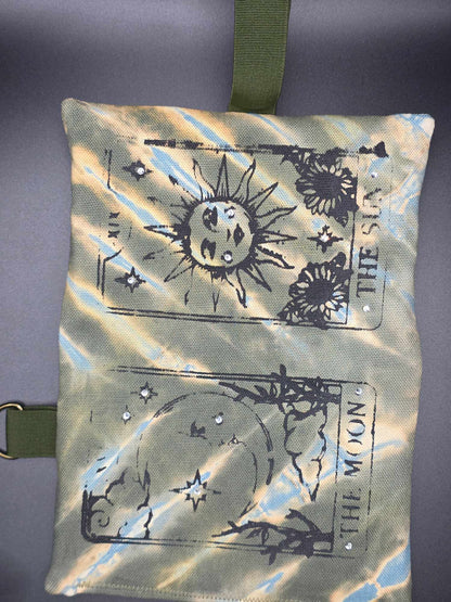 TT13.6 Tabacco pouch, Tarot cards - Rhinestones