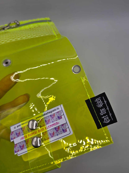 Jelly Tabakbeutel, Transparent, neon gelb