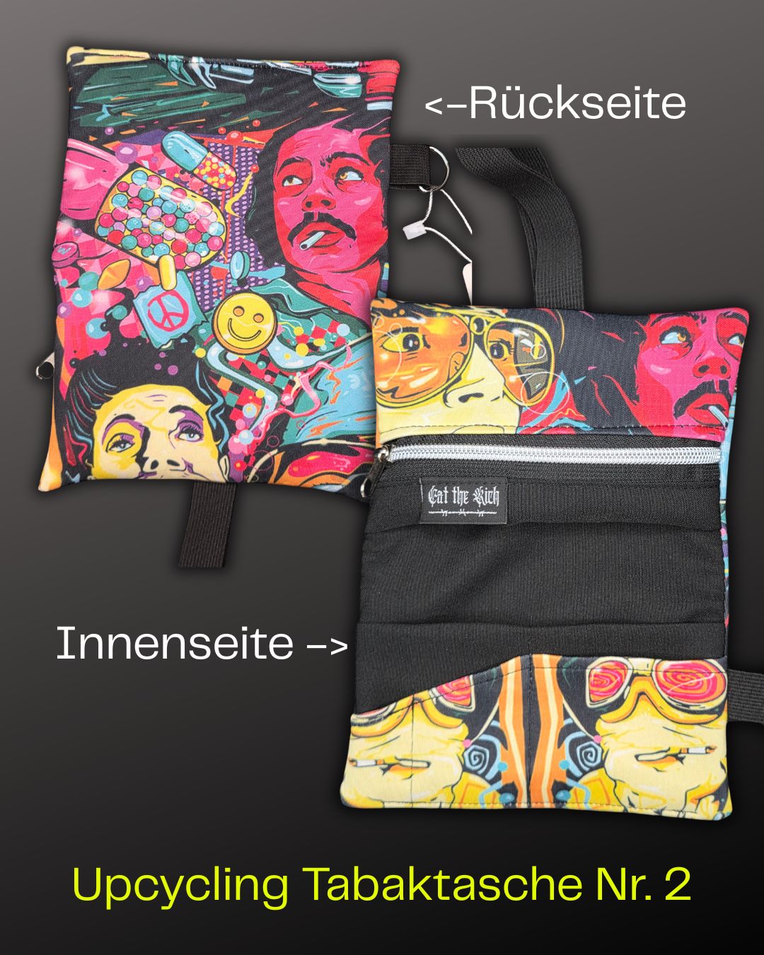 Upcycling Tabaktaschen 3 Stk.