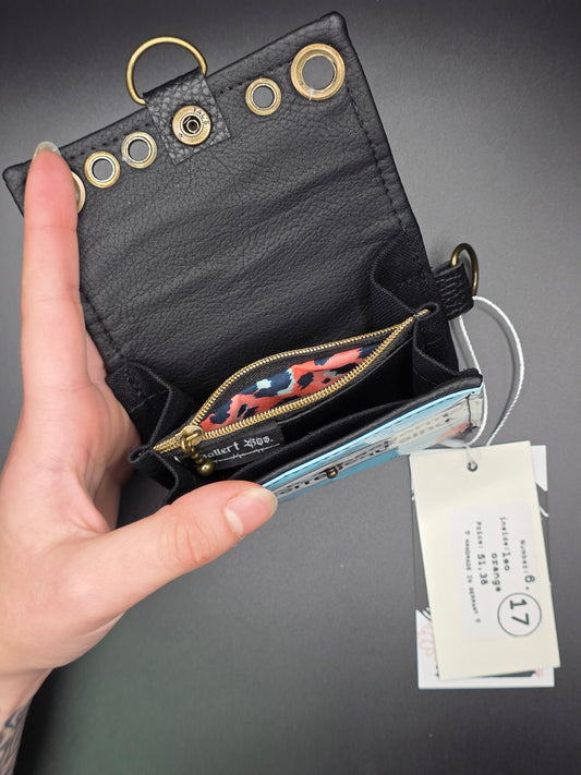 6.17 upcycling wallet - LEO ORANGE