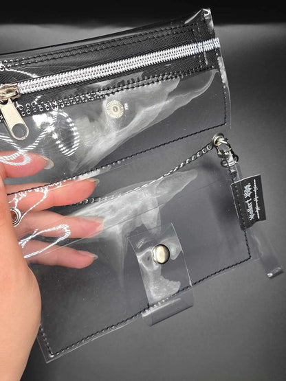 Vinyl Tabaktasche, Transparent