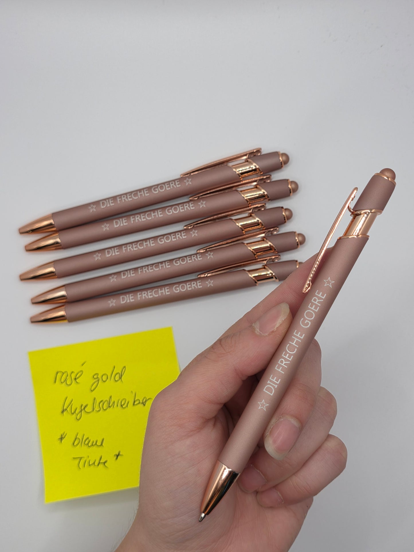 Ballpoint pen, rose gold