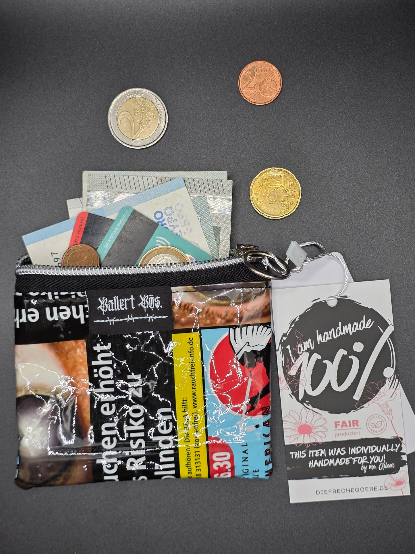 Mini zip wallets - Upcycled