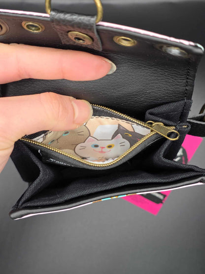 W16.6 wallet - upcycled, cats
