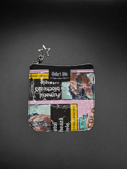 MZ2.1 Mini Zip Wallets - Upcycled, rosa