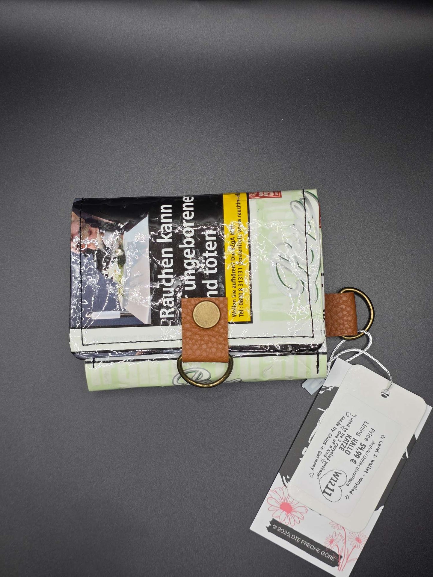 W12.11 wallet - upcycled, Hallo Katze