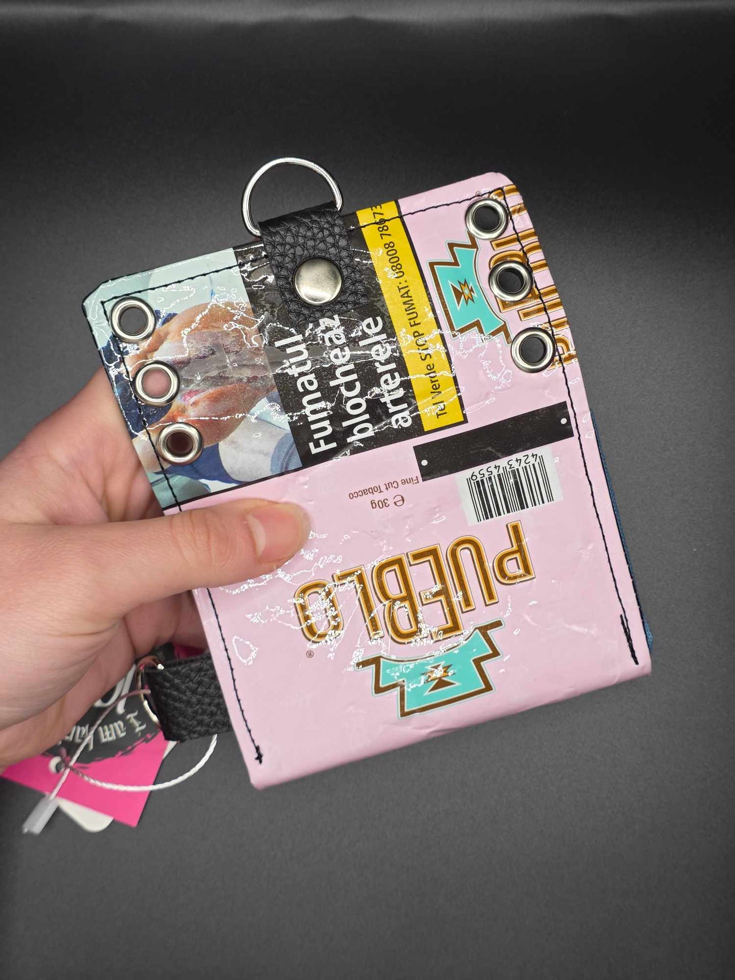 W16.2 wallet - upcycled, cats
