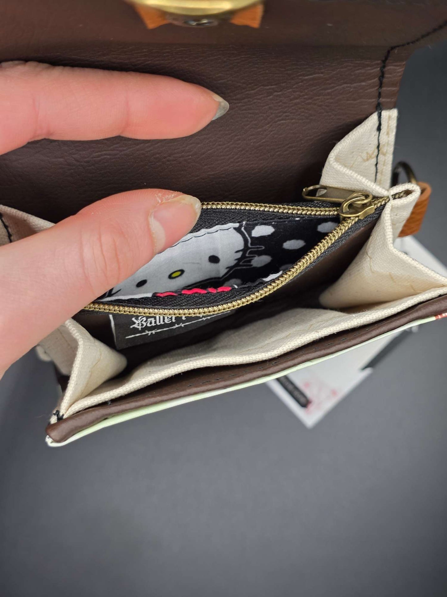 W12.11 wallet - upcycled, Hallo Katze