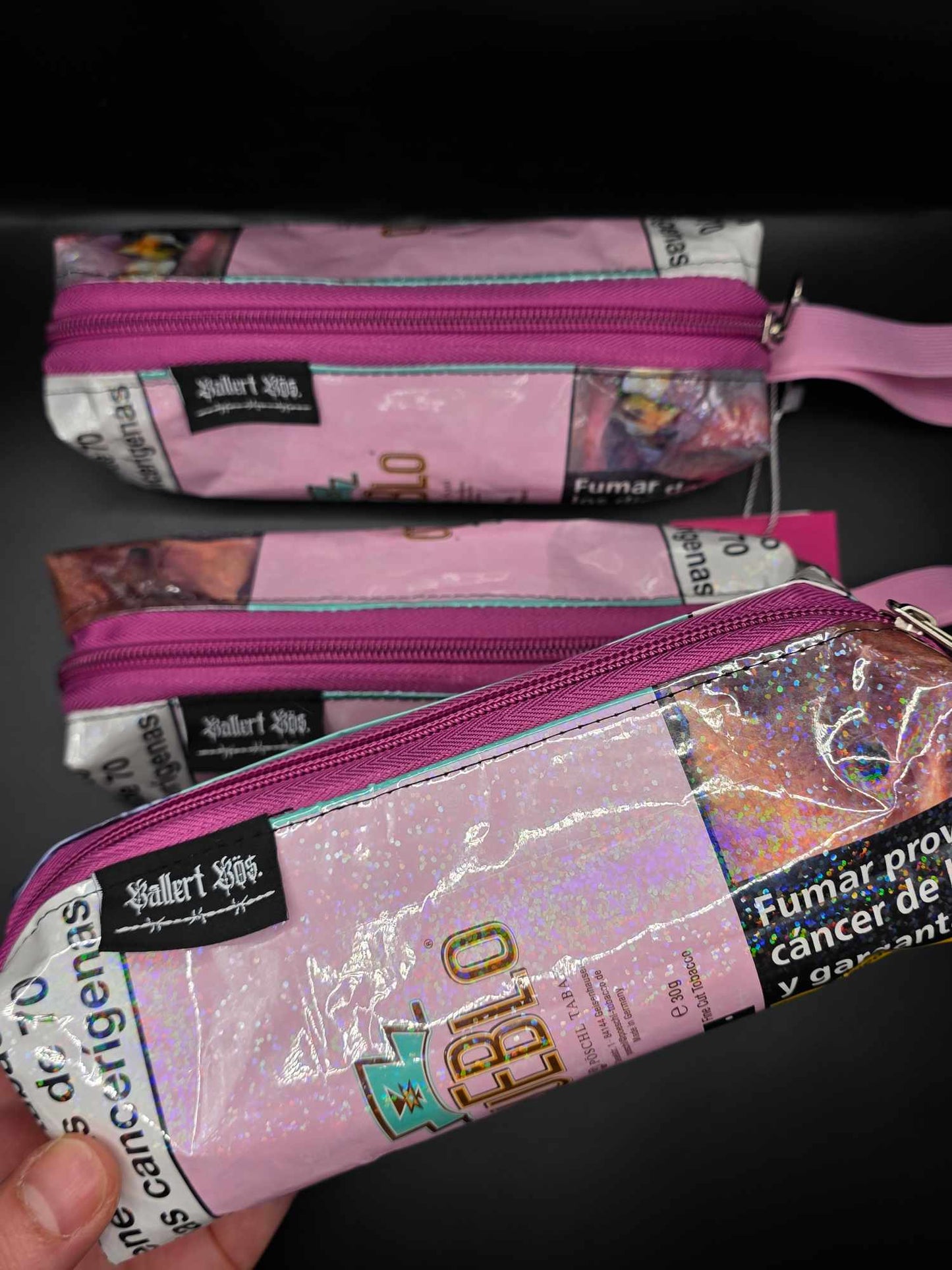 ✨️Holo✨️BB5.1-3 Boxy Bag Pencil Case - upcycled