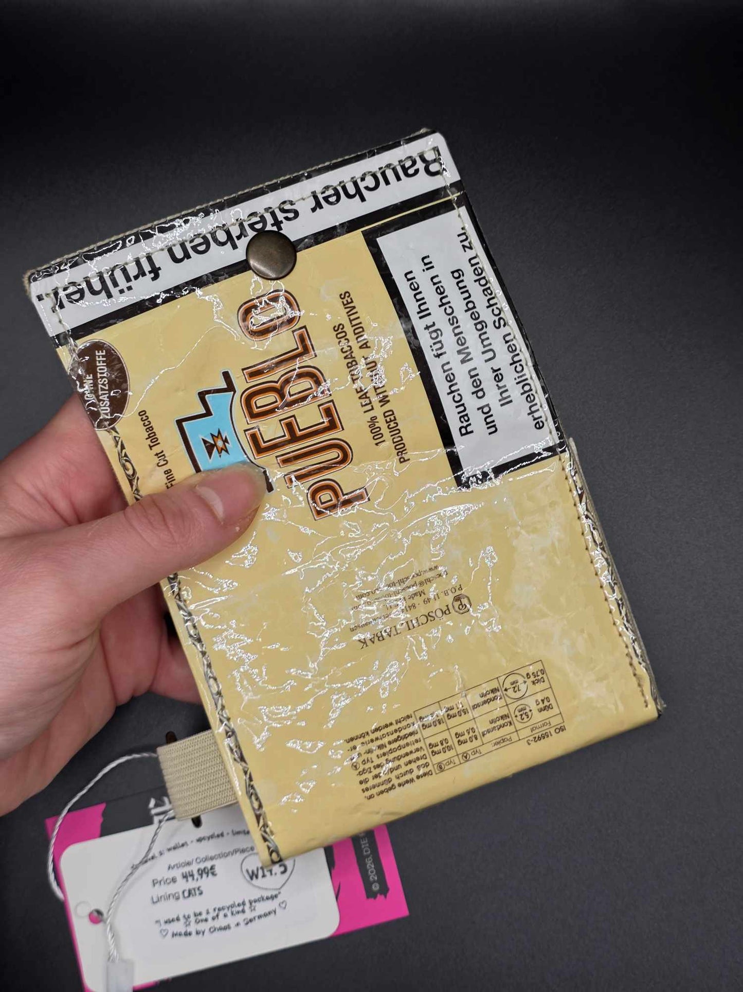 W14.5 wallet - upcycled, cats