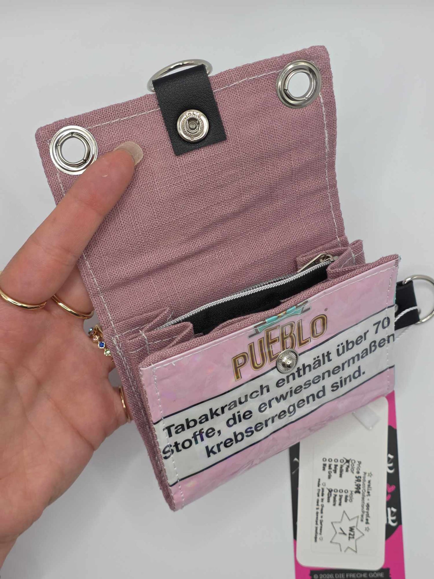 W21.1 wallet - upcycled ✨️broken glass✨️