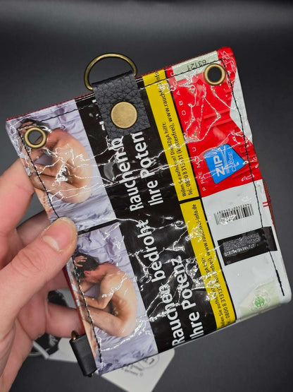 W12.7 wallet - upcycled, Hallo Katze