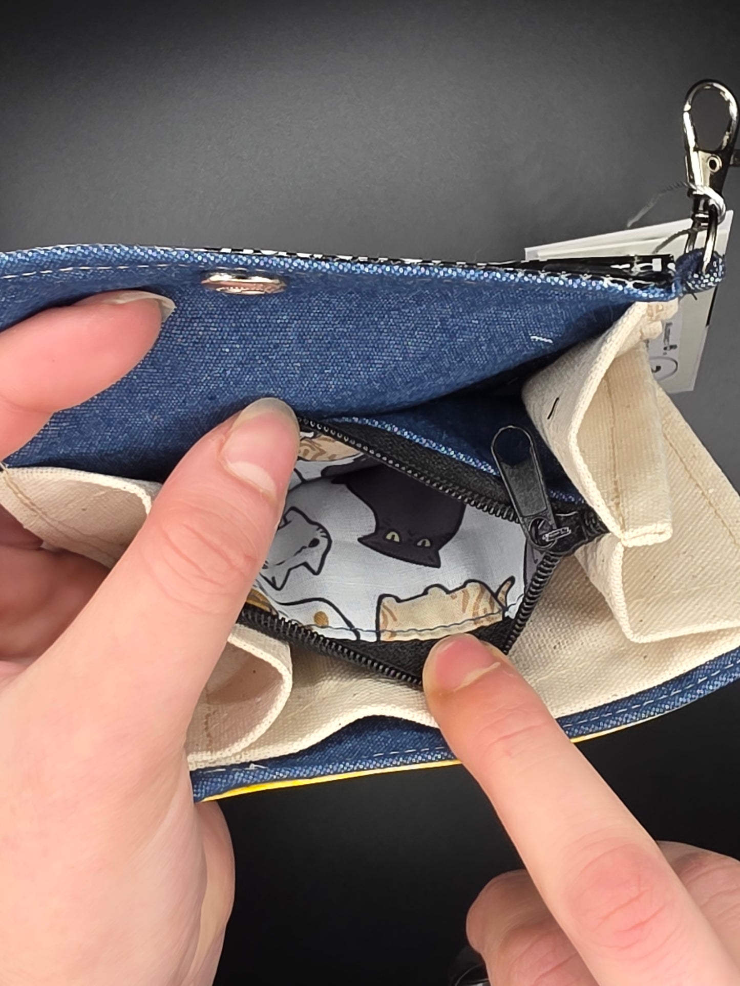 6.3 upcycling wallet - CATS