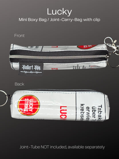 Mini Boxy Bag Charm, Joint-Carry-Bag - Upcycled