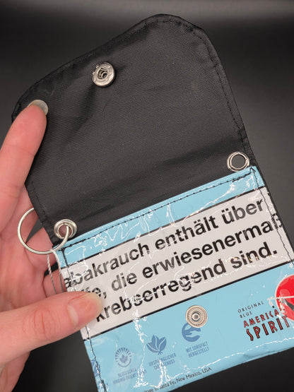 mini wallets, blue - Upcycled