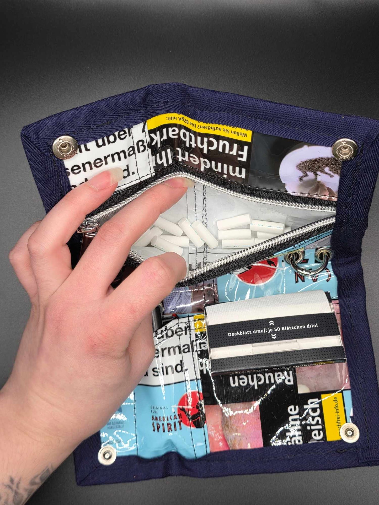 TT12.1 Tabacco pouch - Upcycled