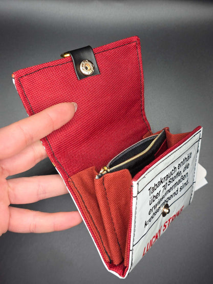 W12.9 wallet - upcycled, Hallo Katze