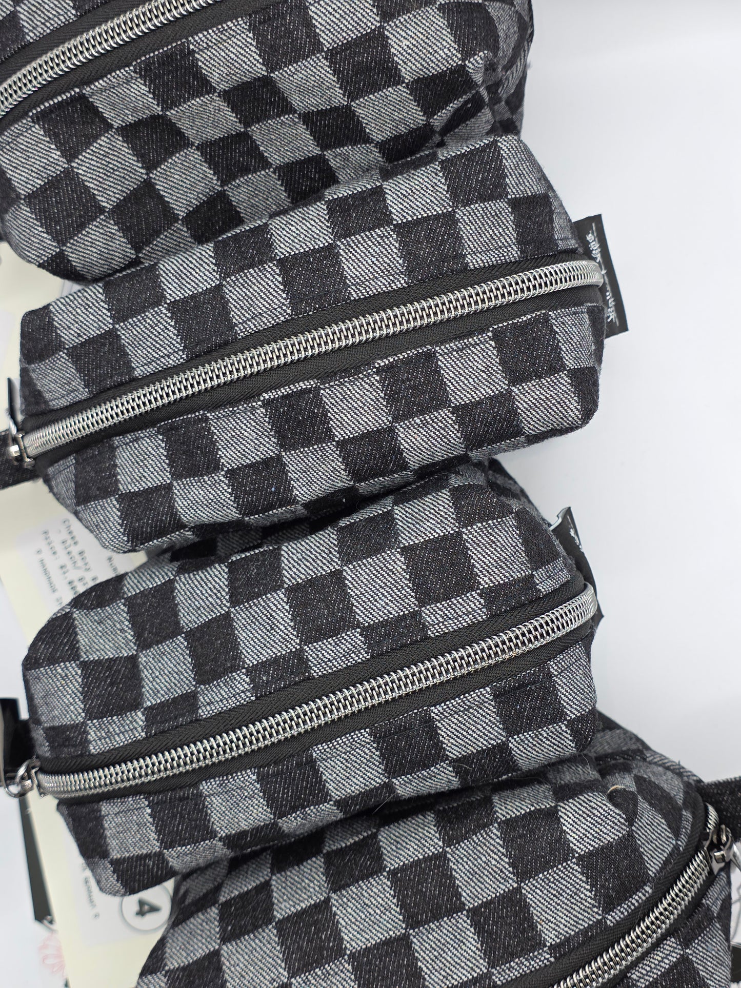 Boxy Bag - Chess - Black/Gray