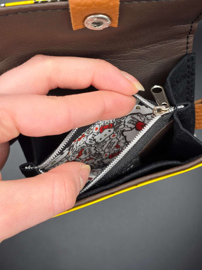 W12.4 wallet - upcycled, Hallo Katze