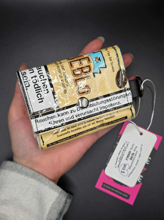 W13.5 wallet - upcycled, mandala