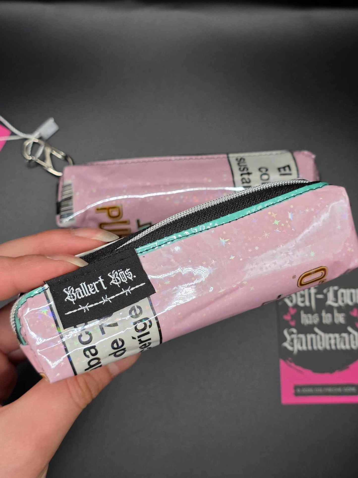 ✨️Holo✨️ Mini Boxy Bag Charm, Joint-Carry-Bag - Upcycled