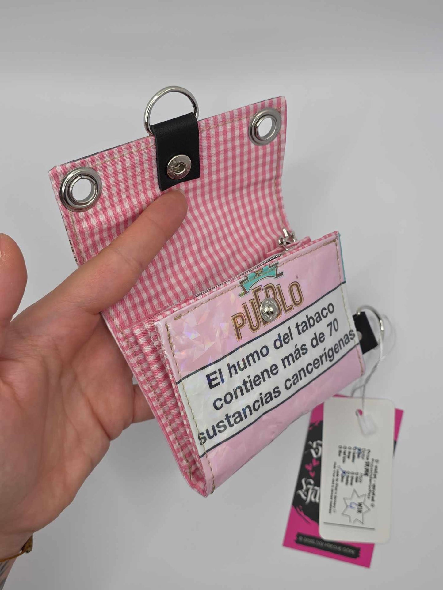 W19.4 wallet - upcycled ✨️holo broken glass✨️