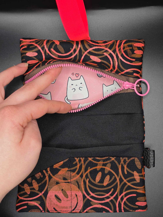 TT11.3 Tabacco pouch, neon Smileys