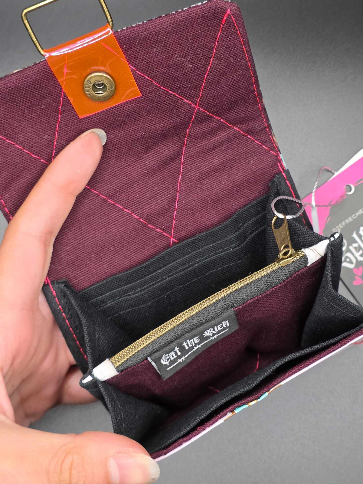 W22.2 Geldbeutel - upcycled, mit Kartenfächer