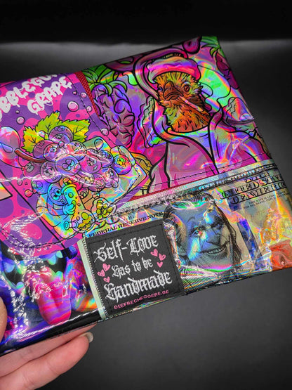 TB2.2 Trippy Zip Bag - upcycled, rot