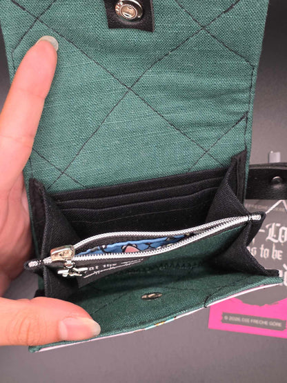 W22.7 *B-Ware* Geldbeutel - upcycled, mit Kartenfächer ✨️holo✨️