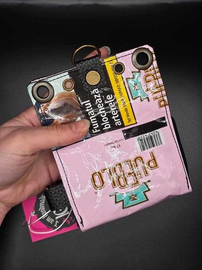 W16.6 wallet - upcycled, cats