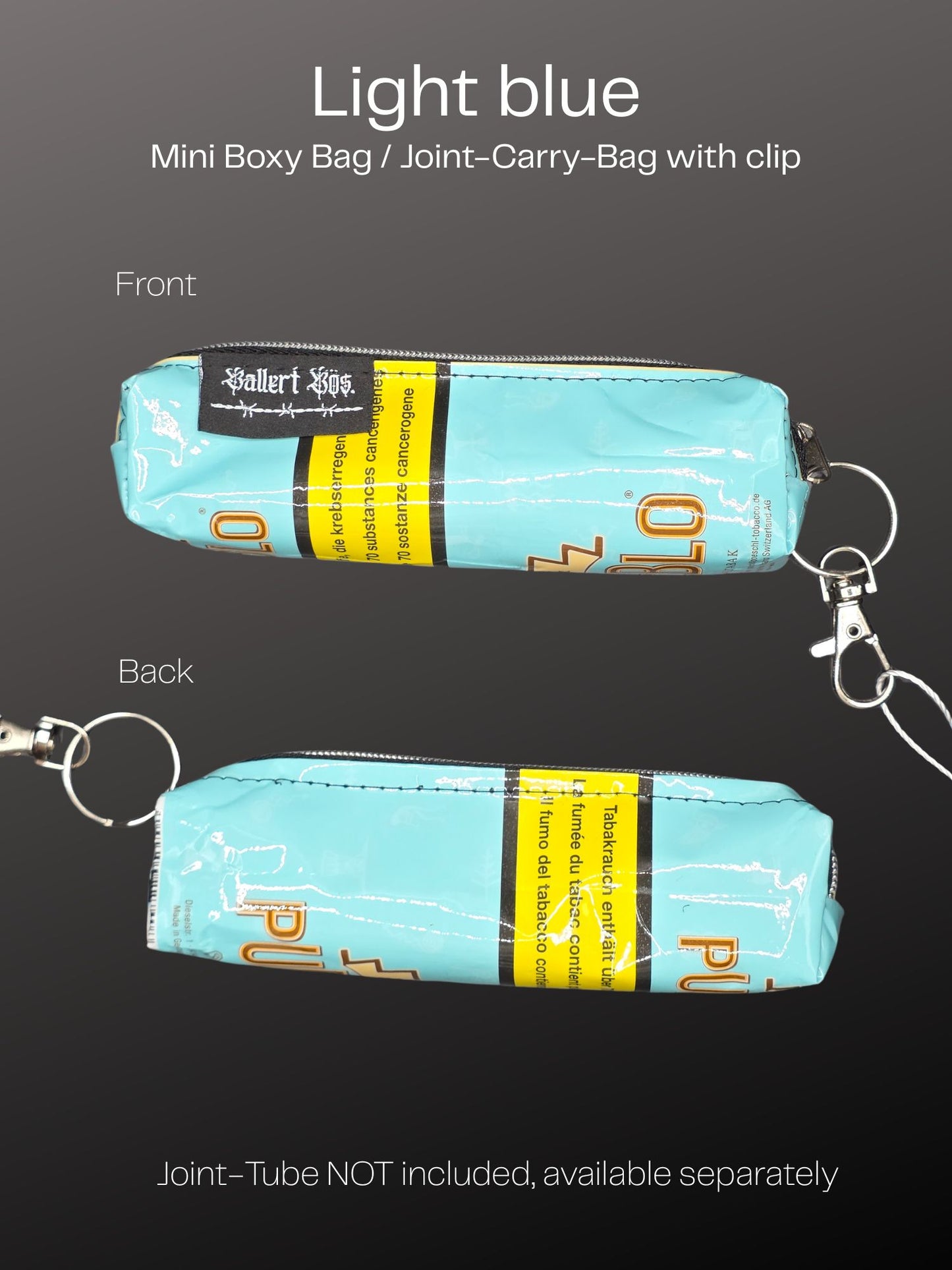 Mini Boxy Bag Charm, Joint-Carry-Bag - Upcycled