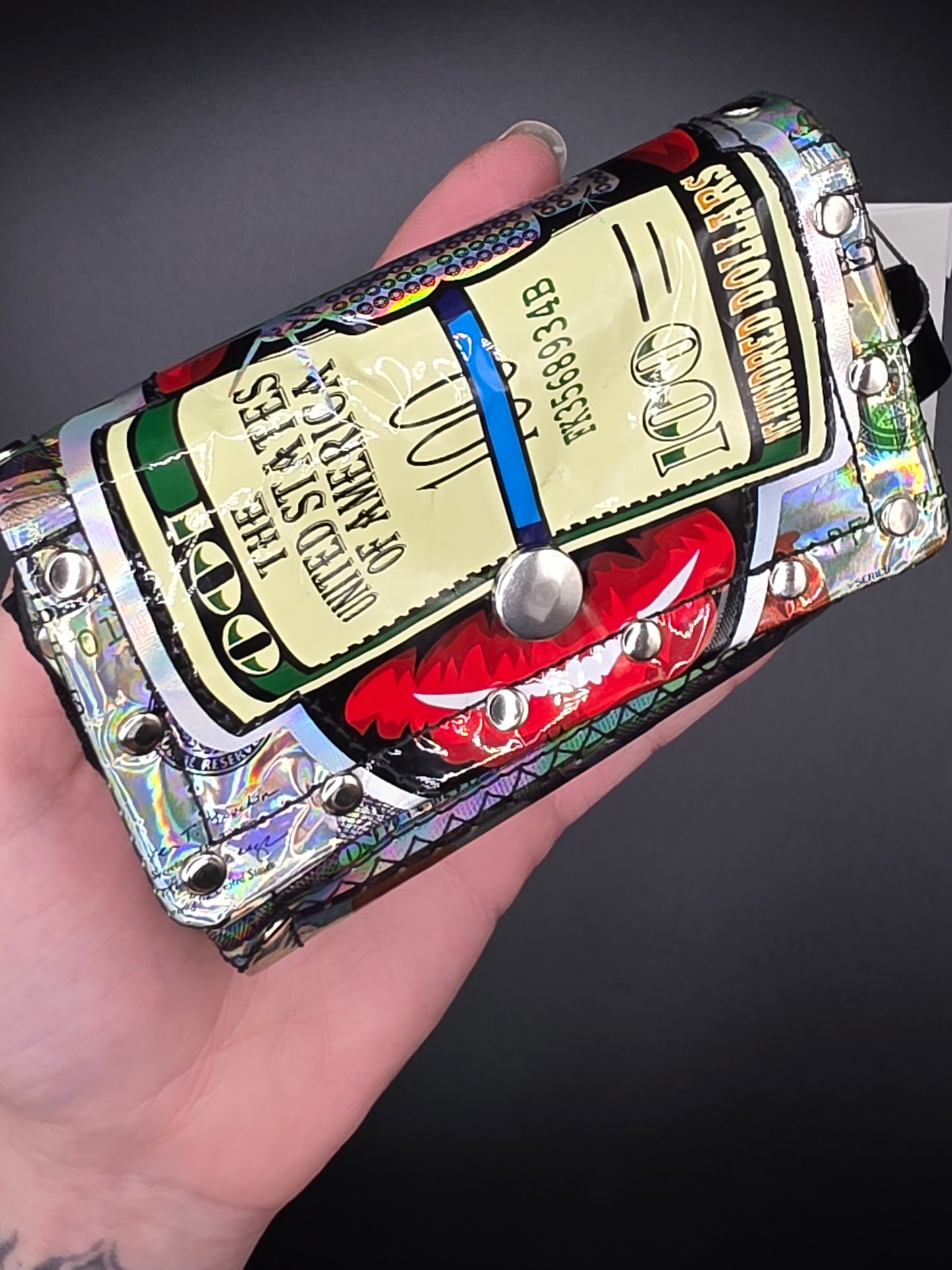 6.5 upcycling wallet - CATS (calibags)