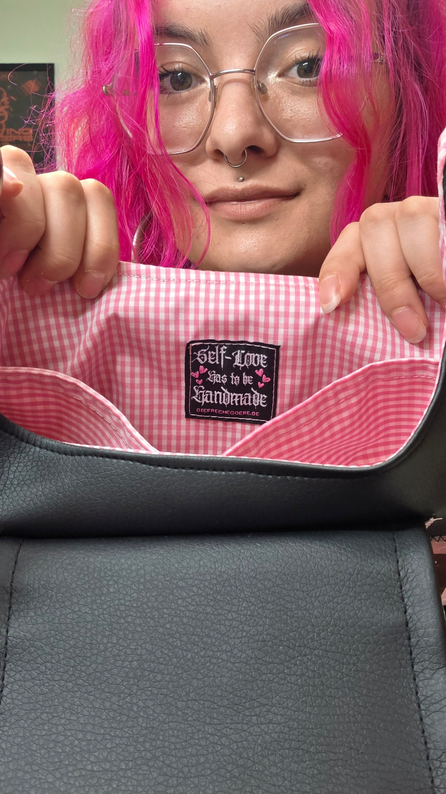 Tabak Handtasche, Version 2 - rosa