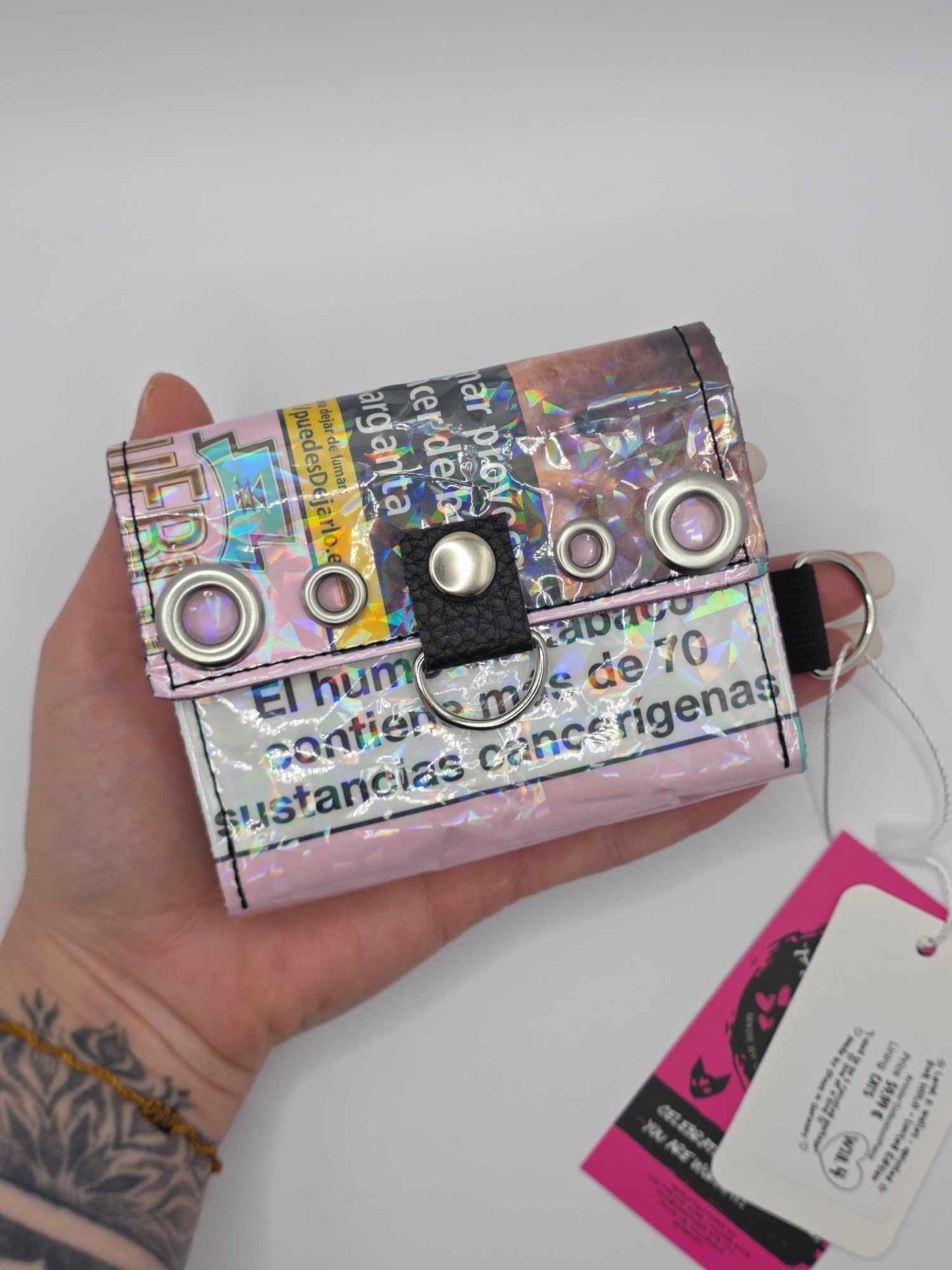 W18.4 wallet - upcycled ✨️holo glas✨️