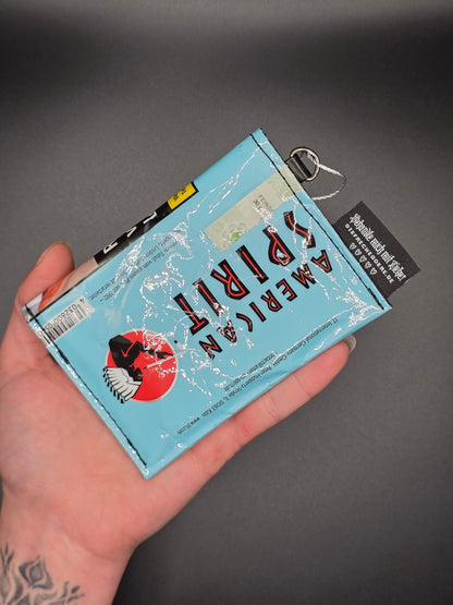 mini wallets, blue - Upcycled