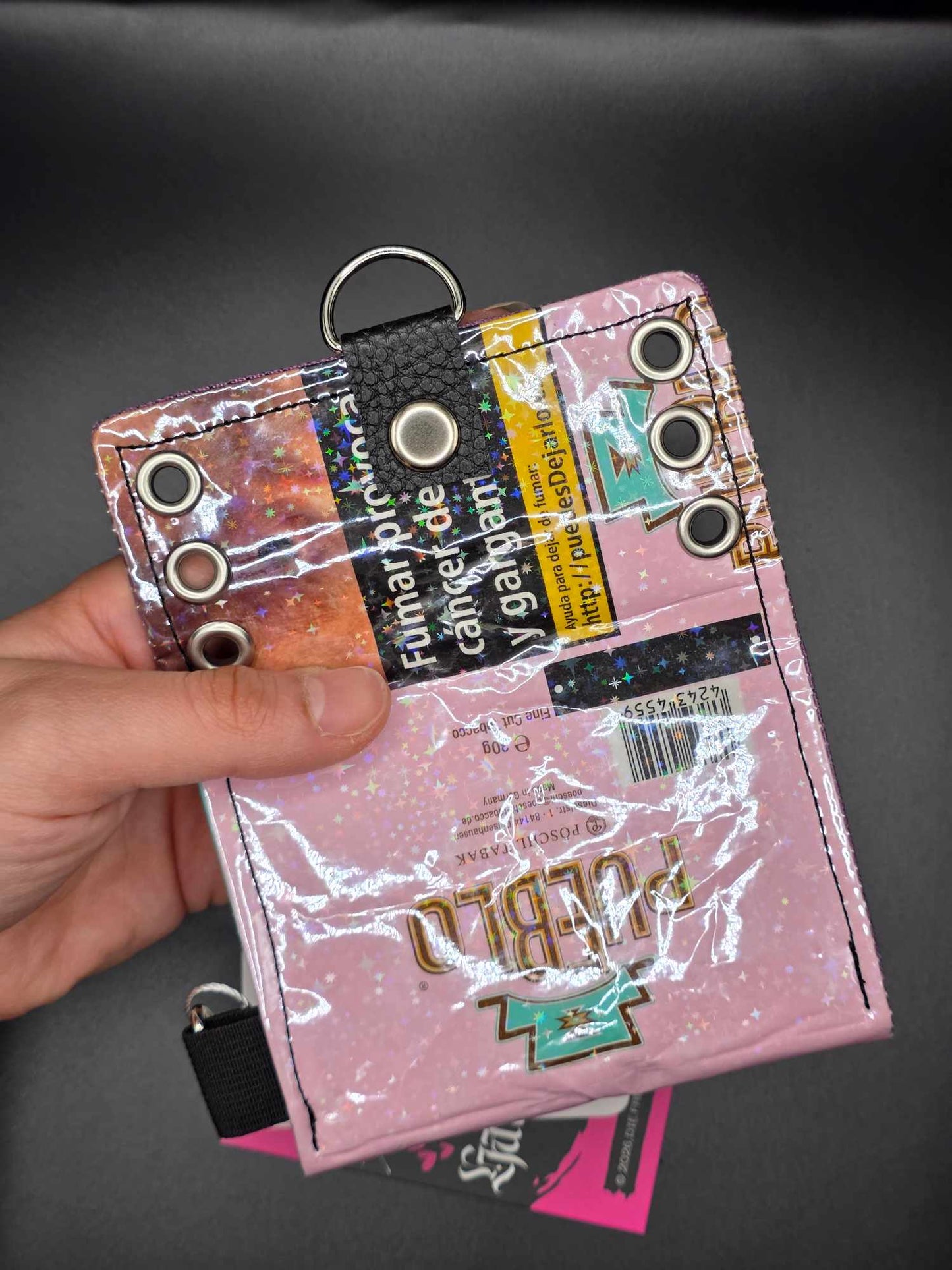 W17.2 wallet - upcycled, points ✨️holo stars✨️