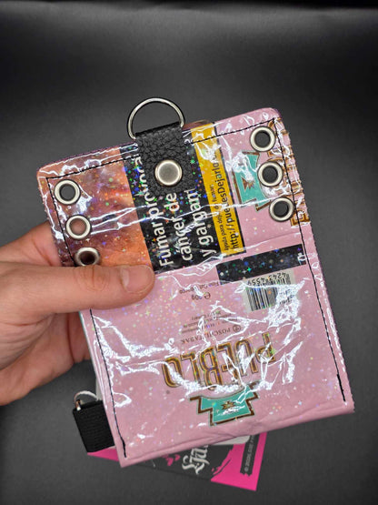 W17.2 wallet - upcycled, points ✨️holo stars✨️