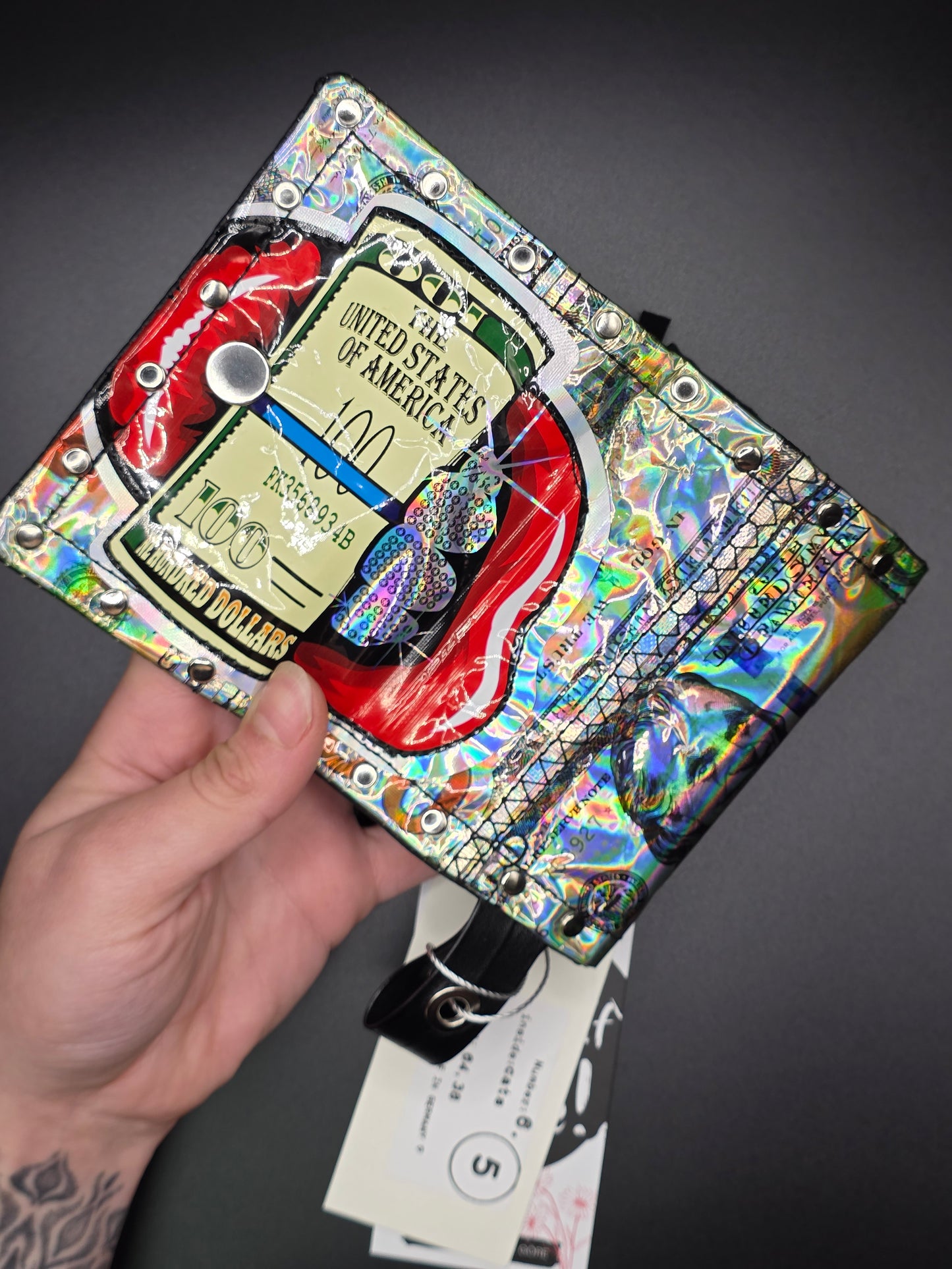 6.5 upcycling wallet - CATS (calibags)