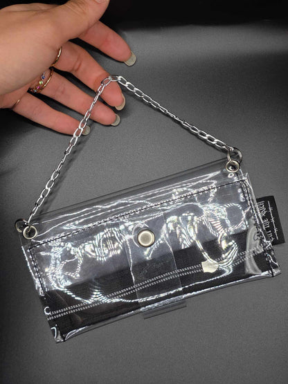 Vinyl Tabaktasche, Transparent