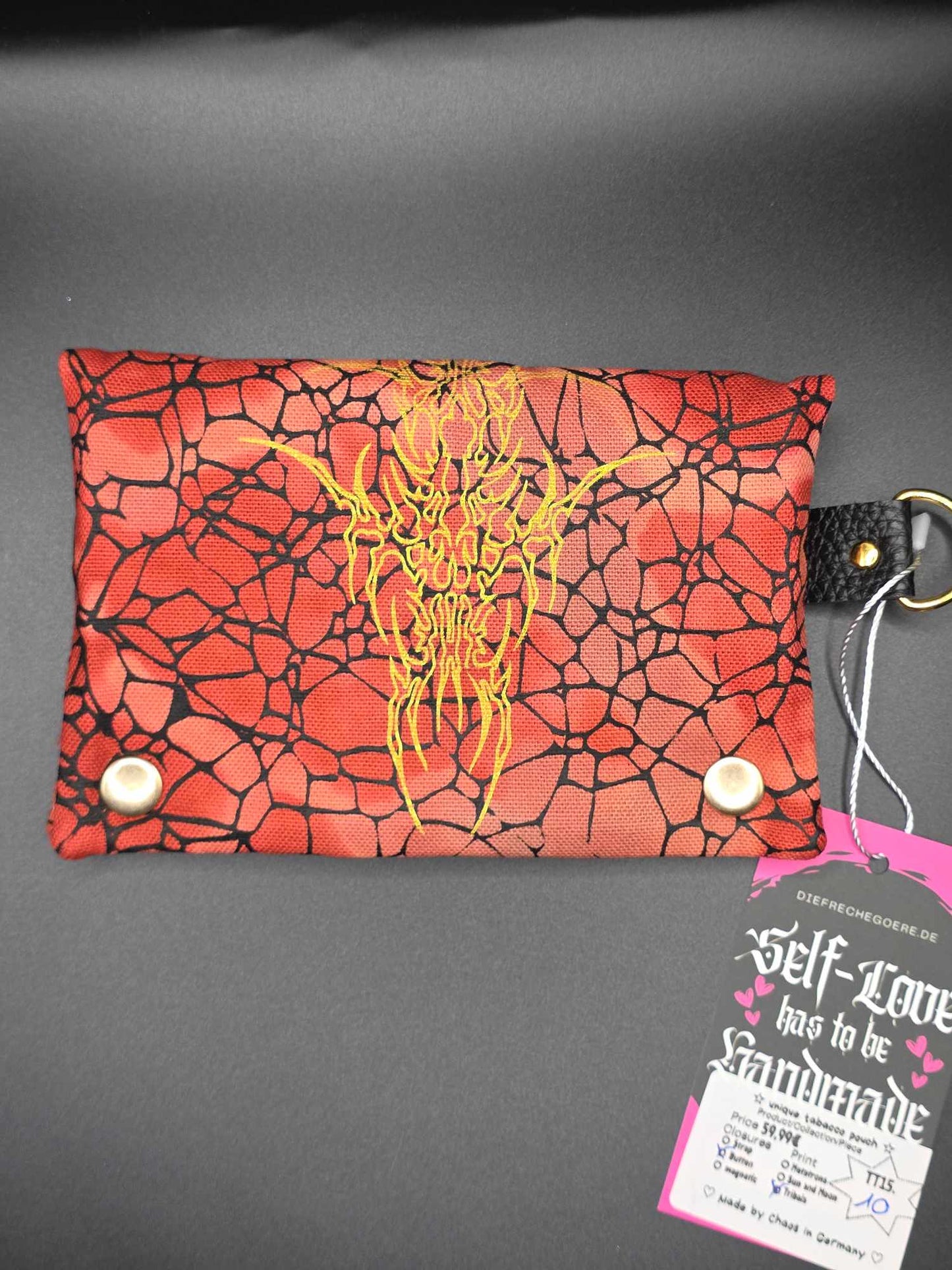 TT15.10 Tabaktasche, Tribals, Druckknopf