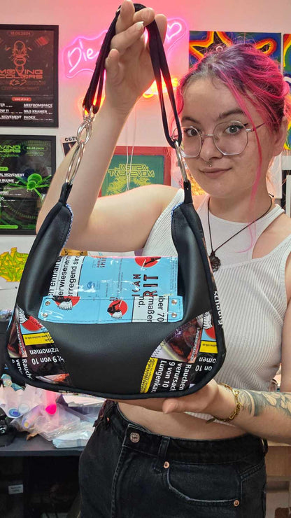 Tabak Handtasche, blau