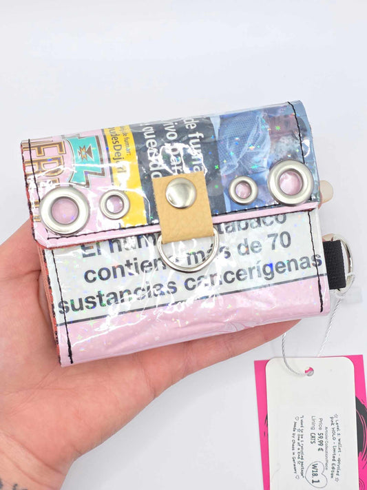 W18.1 wallet - upcycled ✨️holo stars✨️