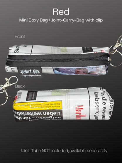 Mini Boxy Bag Charm, Joint-Carry-Bag - Upcycled