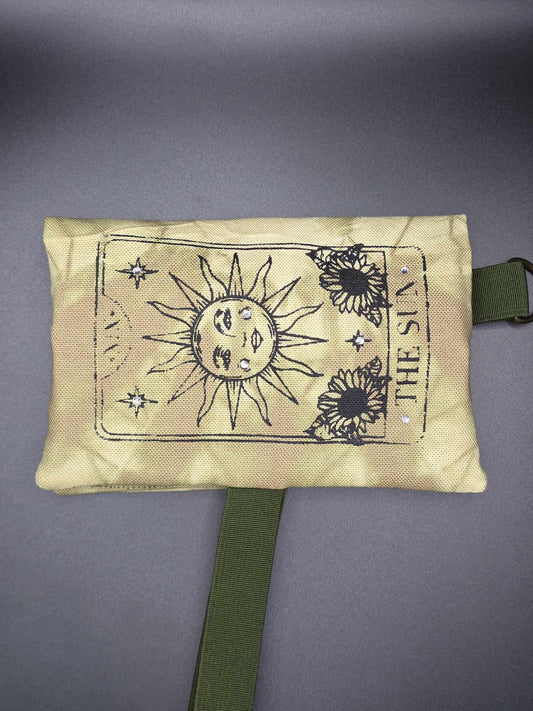 TT13.7 Tabacco pouch, Tarot cards - Rhinestones