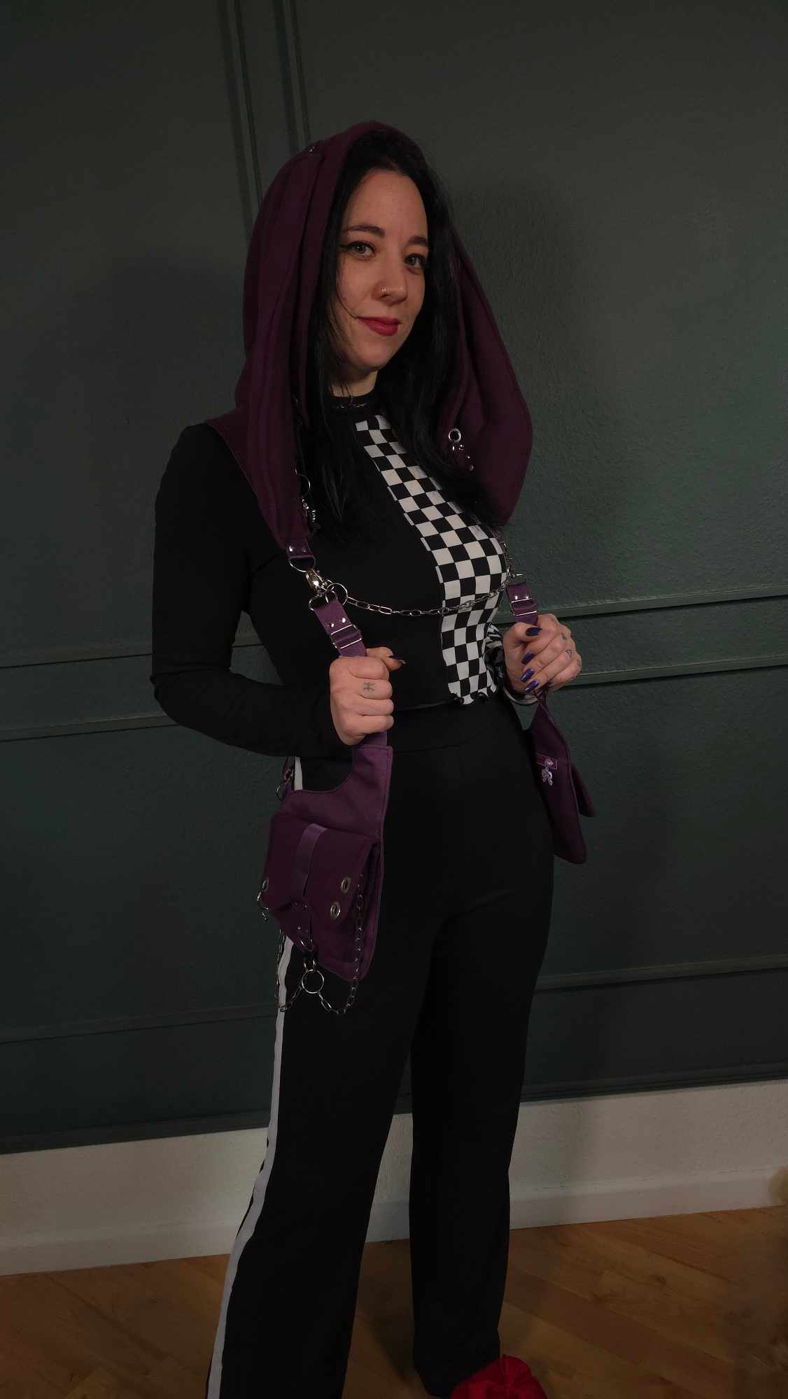 AB1.1 Pierced Bunny Holster Bag, purple