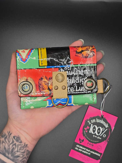 W16.14 wallet - upcycled, jungle