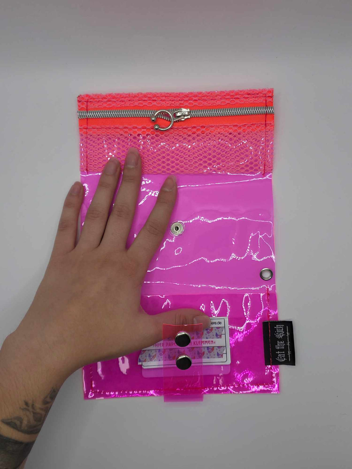 Jelly Tabakbeutel, Transparent, pink