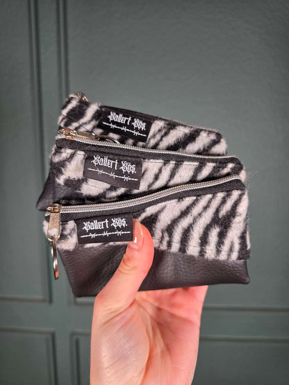 Animal Zip Wallet, Zebra