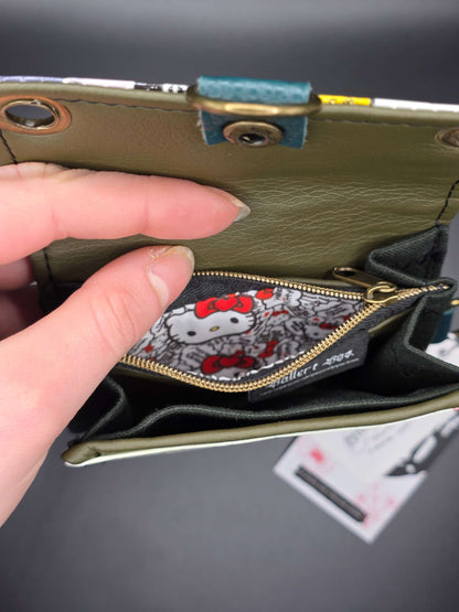 W12.12 wallet - upcycled, Hallo Katze